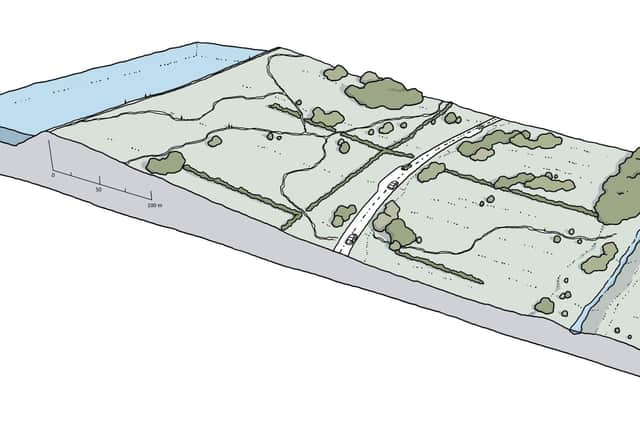 The reservoir would be surrounded by banks like this. Image: Anglian Water