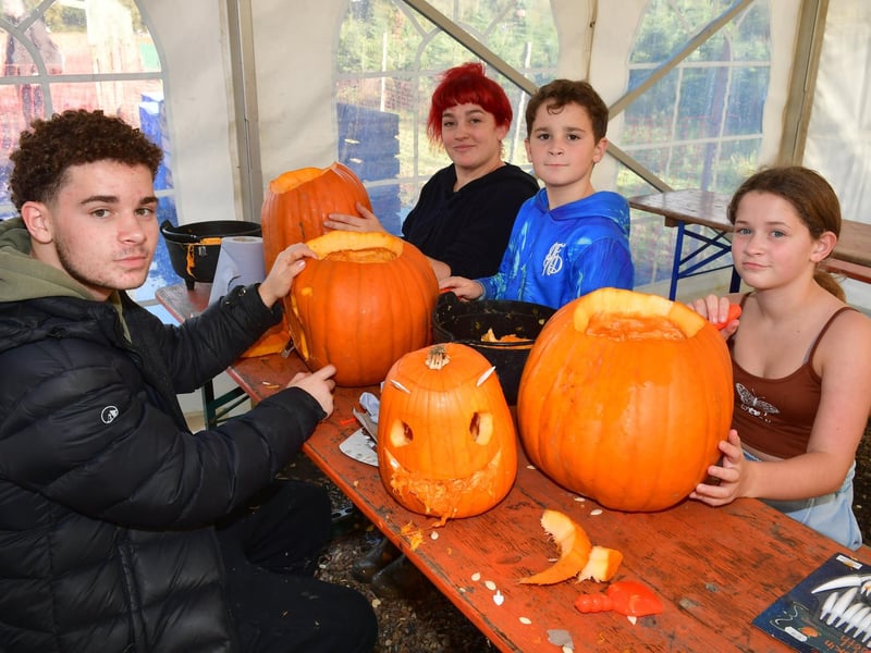 Pictured (from left) Lincoln Kerr, Briony Kerr, Layton Kerr, nine, and Hanniah Kerr, 11, of Chesterfield.