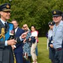 HRH The Duke of Edinburgh at RAF College Cranwell.