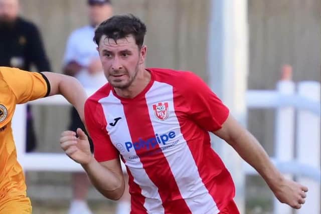 Aiden Willerton - back on target after injury. Photo by Rob Savage.
