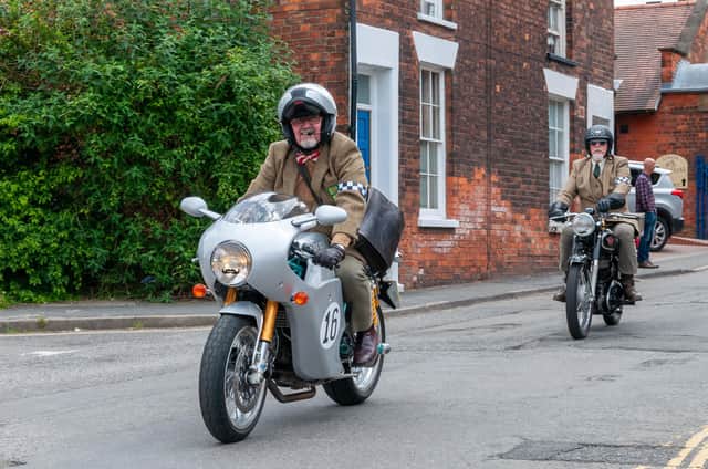 Distinguished Gentleman’s Ride participants arrive into Louth.