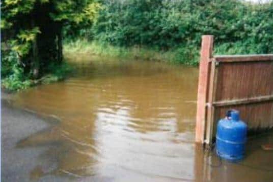 Previous flooding in Toynton St Peter, Lincolnshire. The village will now get a new drainage scheme. From a Lincolnshire County Council report, believed to have originally been taken by a local resident. Credit: LDRS