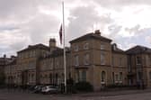 The Union Flag at half mast on Friday outside NKDC offices.