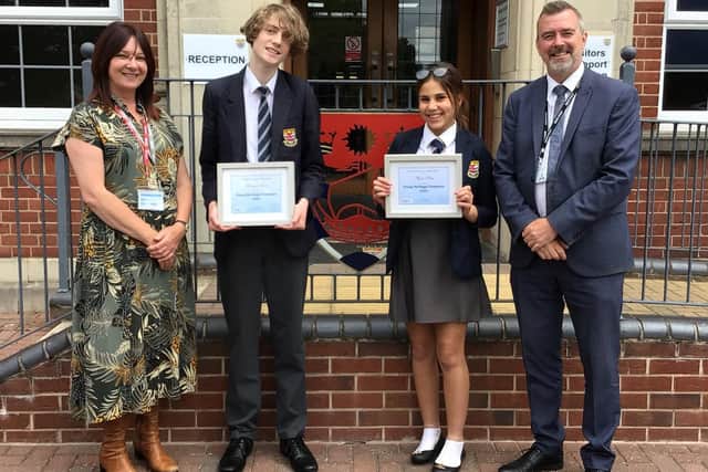 Theresa Workman, Reuben Scott and Alyssa Basu, the new Young Heritage Champions