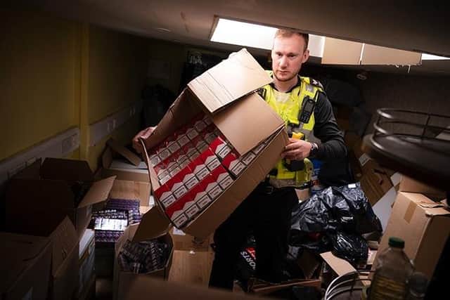 The combined value of the seizures was placed at more than half-a-million pounds.