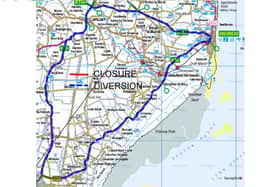 The night-time diversion work for HGVs.