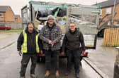 Platform teams taking part in a community clean up in St Clement's Close, Sutton on Sea.