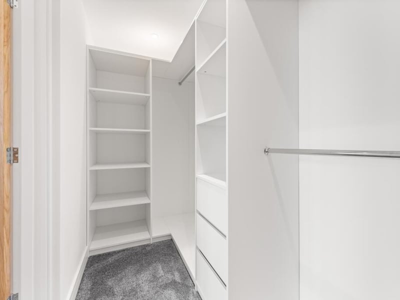 The walk-in wardrobe.