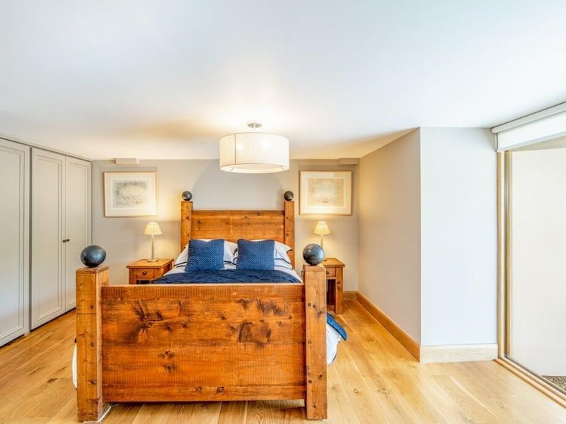 One of the ground-floor bedrooms.