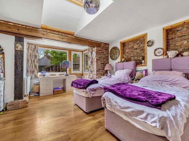 The annexe's bedroom.