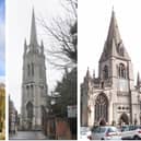 Among those to benefit in 2023 ... pictured (from left) St Botolph's Church, Boston, St James' Church, Louth, and St Denys Church, Sleaford.
