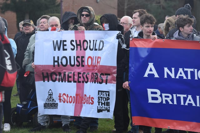 The message was clear, 'We should house our homeless first'.