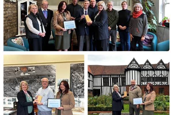 Three heritage sites in Gainsborough have been given a special Historic Heart Award
