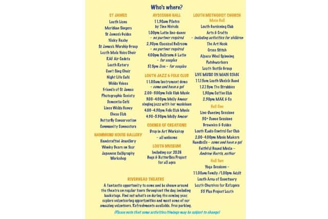 Here's what to look out for during Louth Friendship festival.
