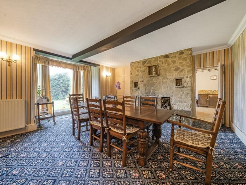 The dining room.