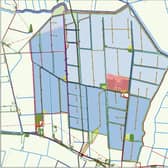 The latest version of the layout proposed solar park for Heckington.