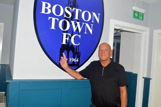 Long-time Boston Town supporter Pat Rivett