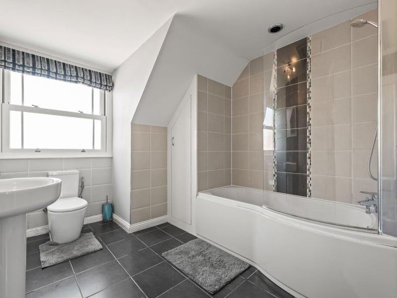 The bathroom in the first-floor annexe.