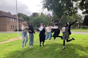 Pictured at Boston High School (from left), Keira Stevenson, Therese Chacko, Radeyah Chowdhury, Soniya Martin, Evelyn Abey, and Zahra Rizvi.