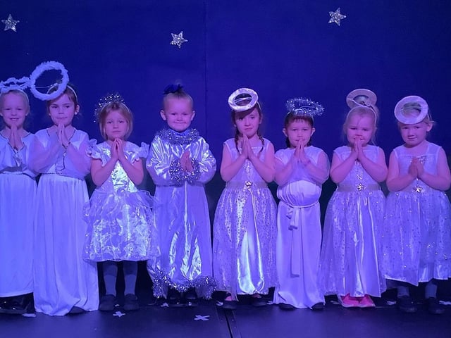 Angels from William Alvey’s Christmas play.