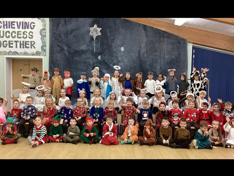 Kirton Primary's reception class.