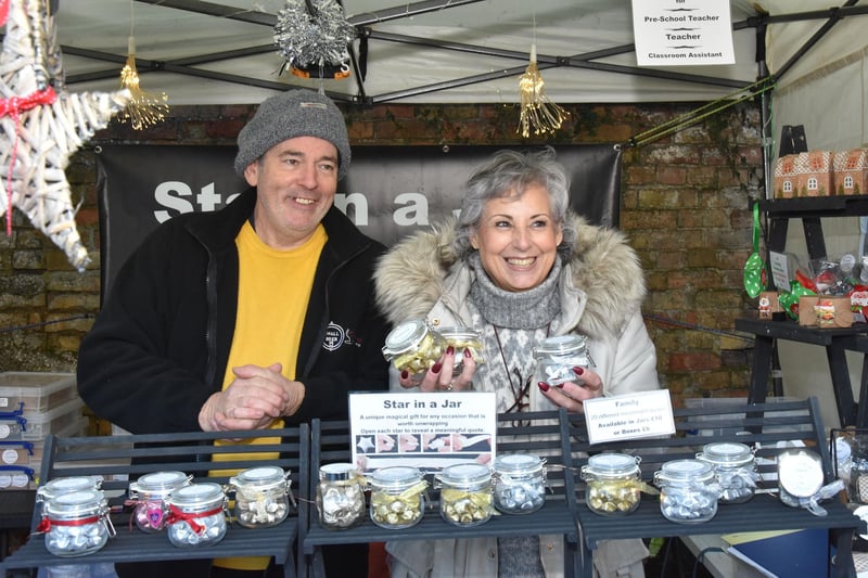 The Stars in a Jar Christmas novelty gift stall