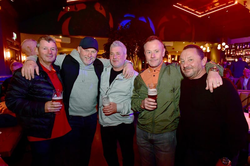 Pictured (from left) Stuart Turner, Graham White, Darren Perry, Darren Higgins and Stephen Needham