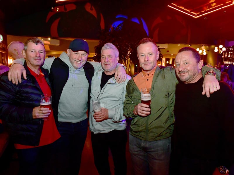 Pictured (from left) Stuart Turner, Graham White, Darren Perry, Darren Higgins and Stephen Needham