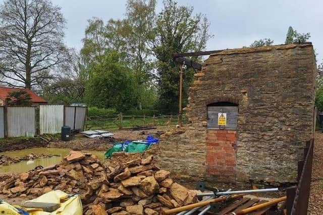 A former blacksmiths on Brook Street, Hemswell, has been permitted to be demolished. Credit: West Lindsey District Council