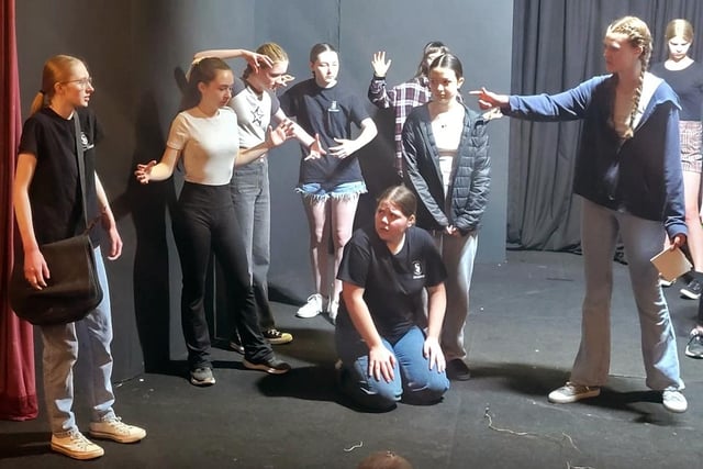 In rehearsals for Fresh Air. Photo: Rich Dutton