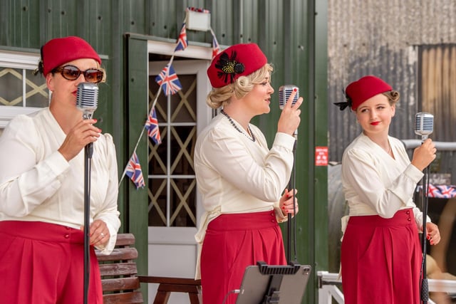 The Blighty Belles' performing at the event.