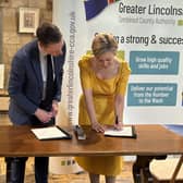 Dame Andrea Jenkyns has been sworn in as the first ever mayor of Greater Lincolnshire