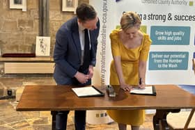 Dame Andrea Jenkyns has been sworn in as the first ever mayor of Greater Lincolnshire