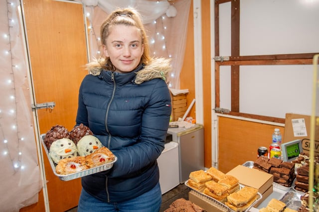Ellie Harvey of Skegness Sugar Fix with her festive bakes.