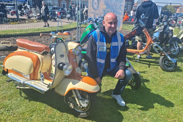 Skegness Scooter Rally organiser Dean Robinson in his 13th year.