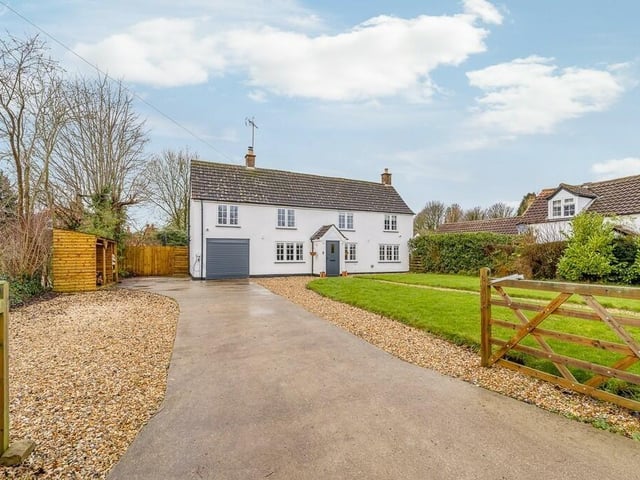 The drive and the front of the home.