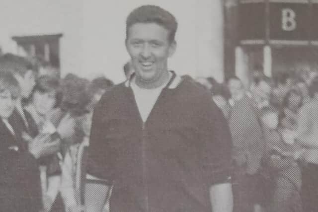 Len Blades, author of the book, 'Horncastle At War', pictured back in the 1960s taking part in the Skegness-to-Horncastle Walk race, which he helped to revive.