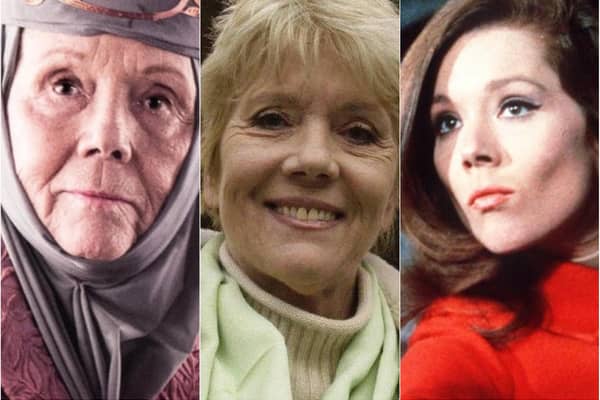 Dame Diana Rigg enjoyed a number of roles during her career, including Olenna Tyrrel in Game Of Thrones and Emma Peel in The Avengers.
