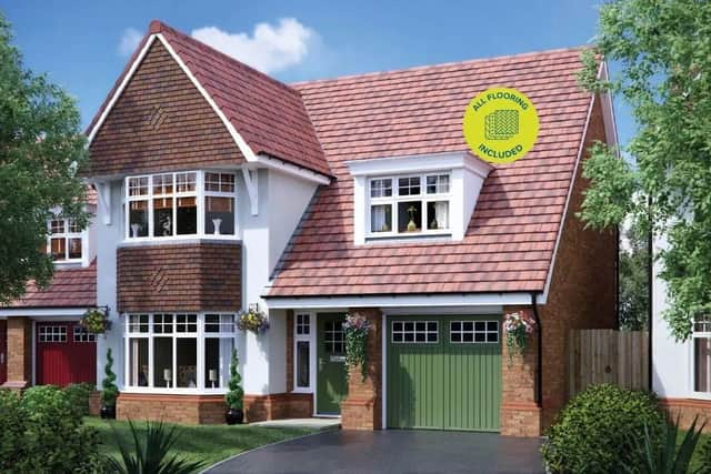 Three and four bedroom houses are for sale at The Colleys.
