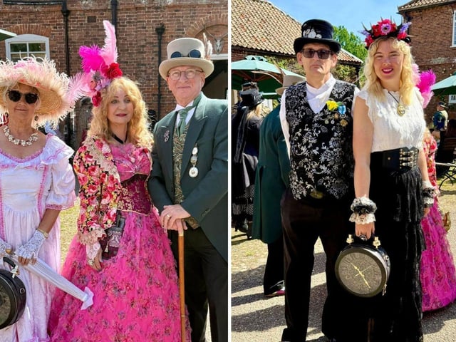 The Steampunks and Roses event at Gunby Hall