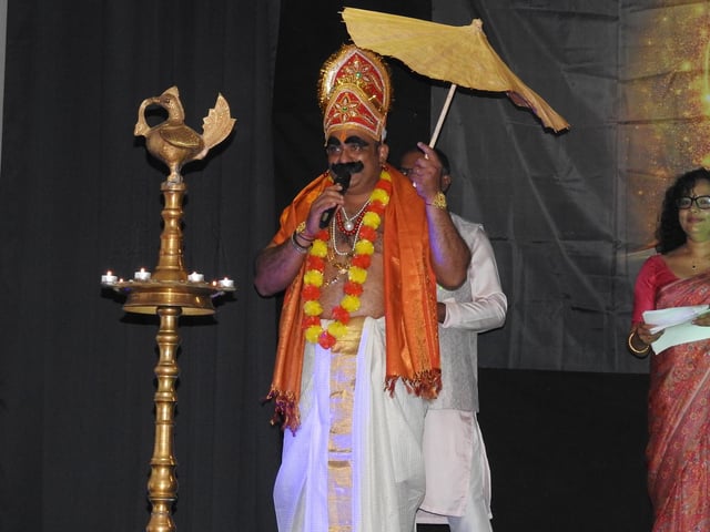'King Mahabali' made an appearance for the festival.