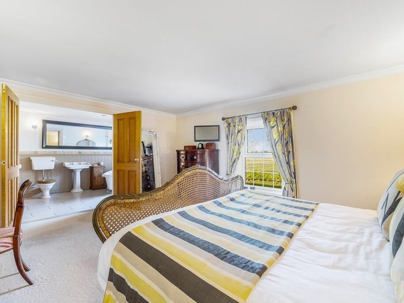The principal bedroom and ...