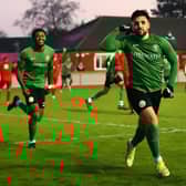 Sleaford Town picked up a first victory of 2023 with victory at Wisbech. Pic by Steve Davies Photography