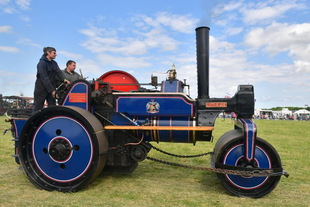 Pictured is David Ellerby, of Butterwick, and Andrew Bell, of Sibsey, driving a 1923 Armstrong Whitworth owned by Marcus Kenning, of Wrangle.