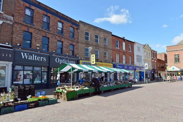 Gainsborough town centre streets.