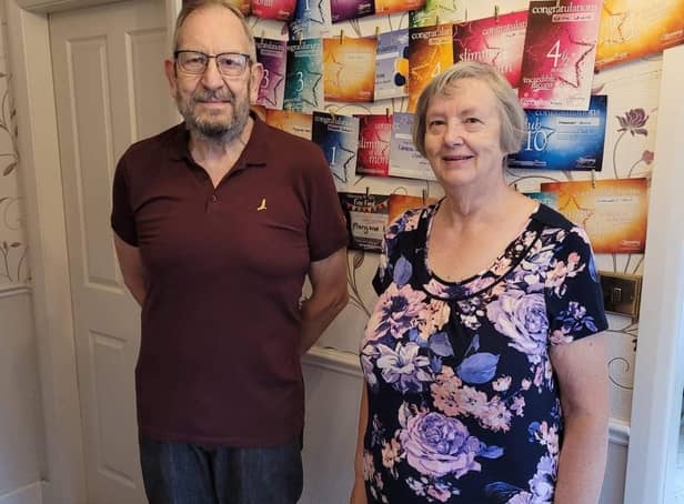 Keith and Margaret after their weight-loss success.