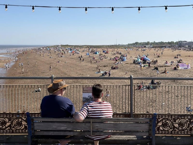 Bank Holiday weekend on Skegness beach