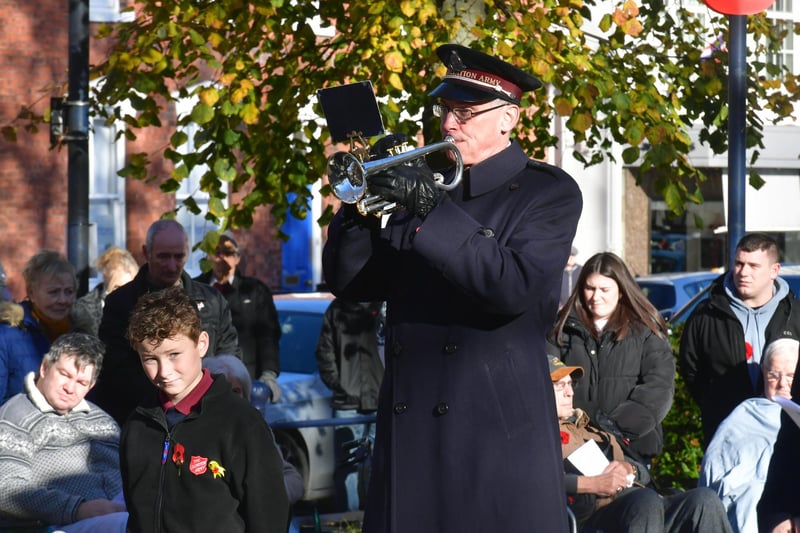 The Last Post sounded by Paul Clark of Boston Salvation Army.