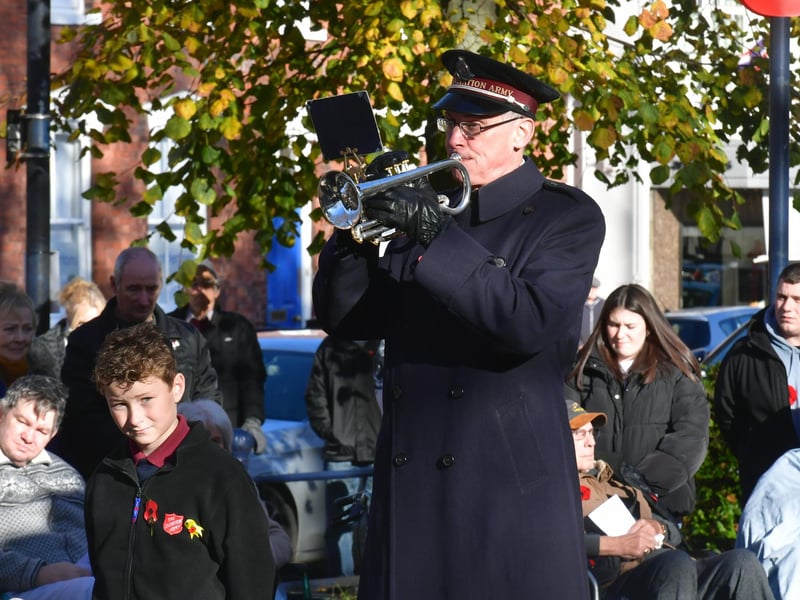 The Last Post sounded by Paul Clark of Boston Salvation Army.