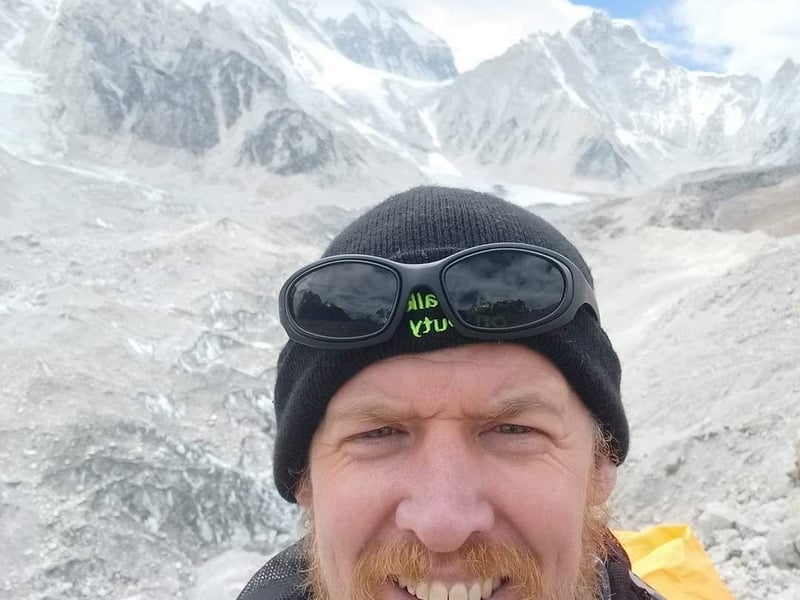 Jamie McAnsh during his Everest Base Camp Challenge